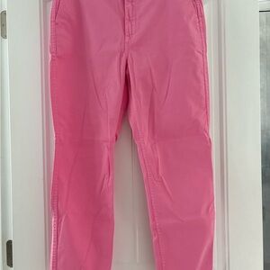 J. Crew Pink Cropped Pants Ankle Length